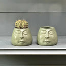 Axyaa Abstract Face Flowerpot Porcelain Vase Ashtray Home Decor Accessories