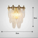 Axyaa Luxury Peacock Feather Crystal Chandelier - Modern American Retro Glass Crown Chandelier