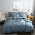 Axyaa Solid Color Duvet Cover Set - Super Soft Queen King Size Bedding Sets