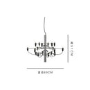 Axyaa Summer Fruit Chandelier Pendant Light - Elegant Living Room Suspension Lamp