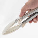 Axyaa Stainless Steel BBQ Grill Tong with Non-slip Silicone - Kitchen Essential