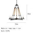 Axyaa Designer Rope LED Pendant Chandelier - Decorative Lighting for Restaurants, Hotels & Bedrooms
