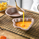 Axyaa Cartoon Cake Baking Tray Mold Set, Non-stick Mini Bread Mold