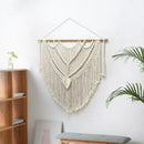 Bohemian Style Handwoven Tassel Cotton Tapestry by Axyaa for Home Decor