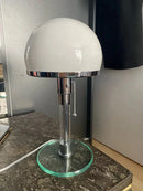 Axyaa Bauhaus White Glass Ball Table Lamp for Living Bedroom, Nordic Design