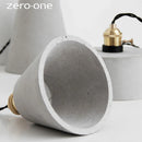 Axyaa Nordic Cement Pendant Lights: Creative Vintage Dinning Room Luminaire