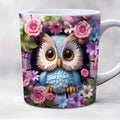 Axyaa 3D Owl Mug 11oz | Cute Bird Lover Gift Cup | Creative Home Juice Coffee Mug