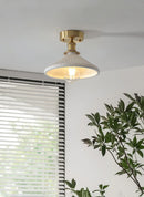 Axyaa Japanese Ceramic Luxe Chandelier: Kitchen Dining Restaurant Bar Bedside LED CeilingLamp