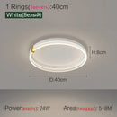 Axyaa Nordic LED Ceiling Lamp - Modern Bedroom Lighting