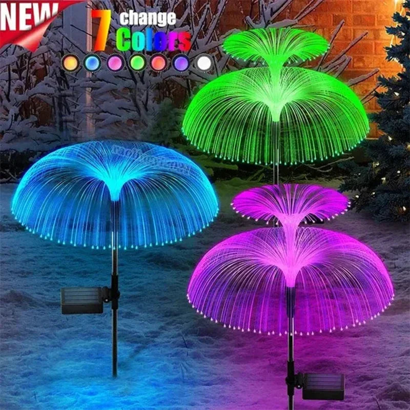 Axyaa Solar Jellyfish Lawn Lights for Outdoor Garden Decor