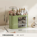 Axyaa Makeup Organizer Box: Dustproof Cosmetic Storage for Brushes, Lipsticks, and Eyeshadow