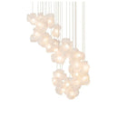 Axyaa Glass Pendant Light: Modern High-end G9 LED Lamp for Living & Dining Room