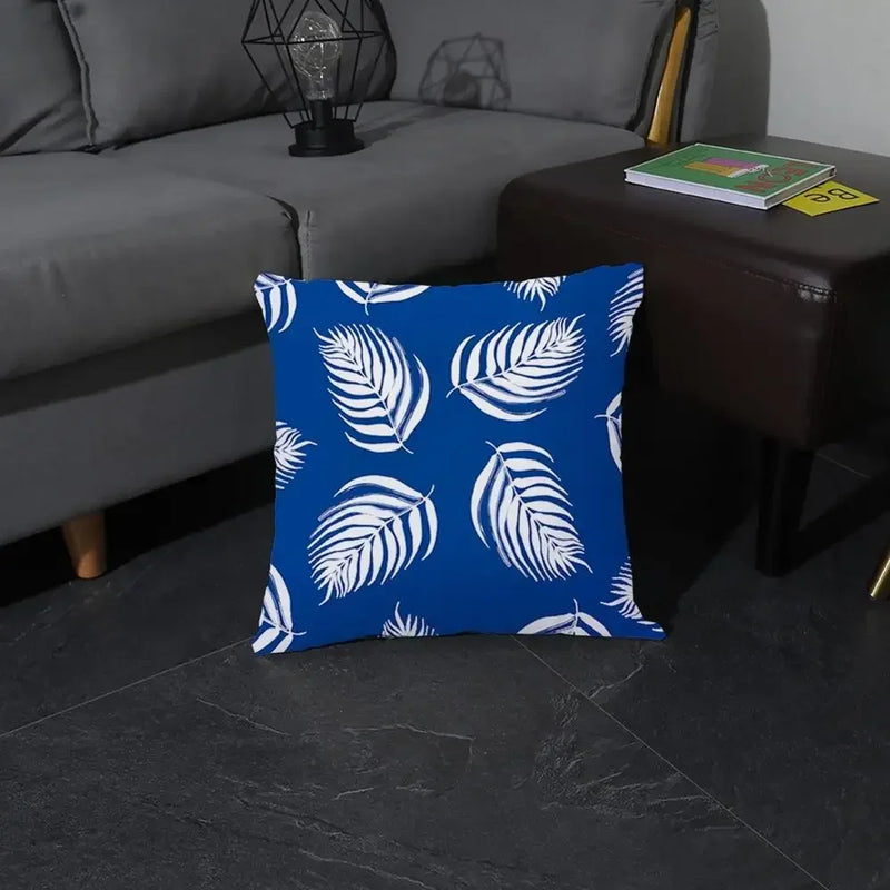 Axyaa Simple Modern Blue Pillowcase for Home Decor
