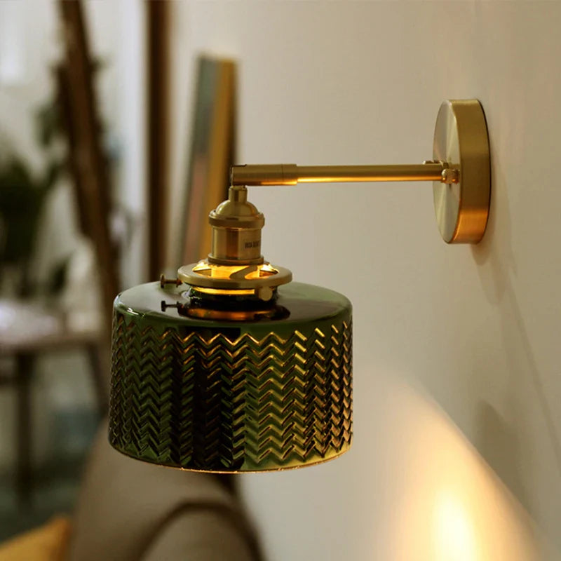 Axyaa Nordic LED Wall Lamp with Rotary Switch for Minimalist Interior Lighting