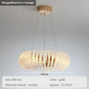 Axyaa Modern Acrylic Chandeliers LED Pendant Lights for Living Dining Room