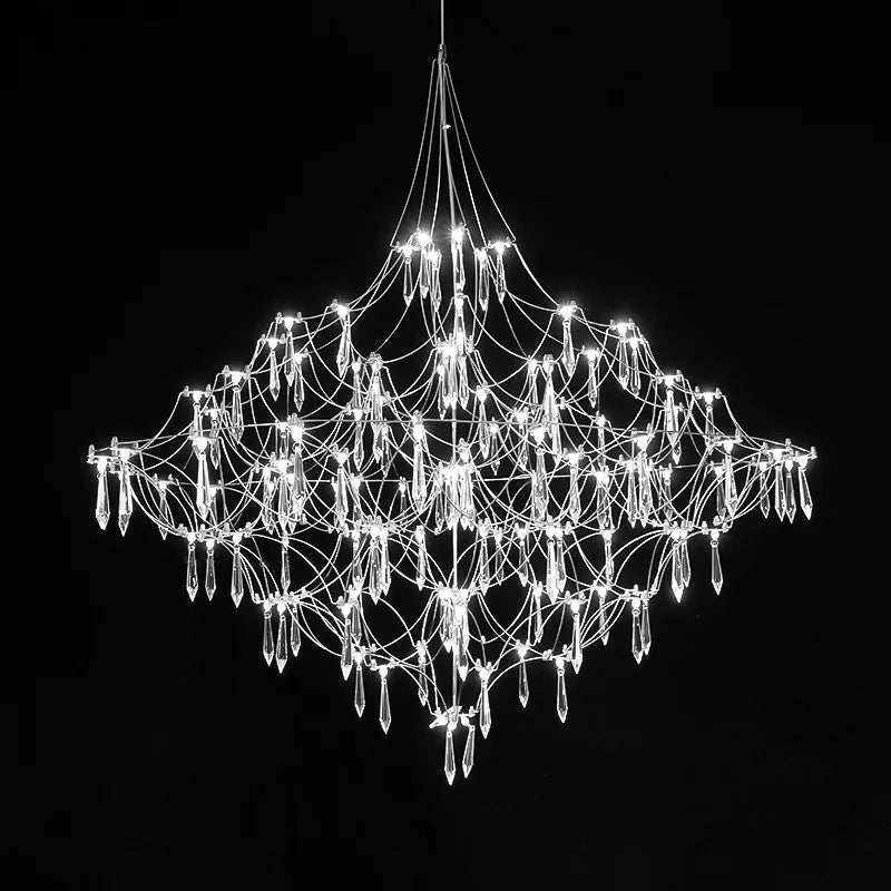 Modern Crystal Chandelier by Axyaa for Elegant Living Spaces