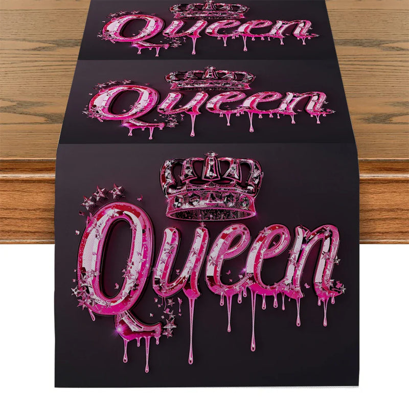 Axyaa Crown Table Runner for Home Dining Decor