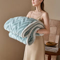 Axyaa Flannel Warm Blanket: Soft, Cozy, Multi-Purpose Sofa Blanket for Spring/Autumn