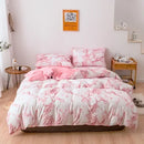 Axyaa Marble Print Duvet Cover Set, Soft Brushed King Size Bedding Set
