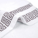 Axyaa White Cotton Hotel Bath Towels Set - Soft, Absorbent, Quick-Dry