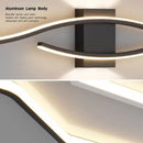 Axyaa Modern LED Wall Lamps - Black White, Long Strip Design for Living Room and TV Wall