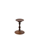Axyaa Medieval Walnut Candlestick Ornaments - Hand-Turned French Wooden Table Atmosphere Holder