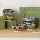 Axyaa 6-Piece Bohemian Ceramic Cereal Bowls Set for Various Meals