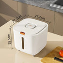 Axyaa Rice Bucket with Lid: Sealed Insect-Proof Canister for 5/10KG Storage Box
