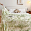 Axyaa Anti-Static Rabbit Fleece Sofa Blanket - All Season, No Hair Loss