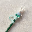 Axyaa Silicone Straw Cap: Dust Proof, Leak Proof, Cute Cover for 7-8mm Straws