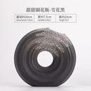 Axyaa Ceramic Donut Vase Black Oval Hollow Minimalist Wedding Decor Fashion Home
