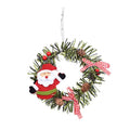 Axyaa Mini Christmas Wreath Ornament Set for Festive Decor