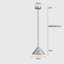 Axyaa Modern Pendant Lamp Brushed Sliver Black Lights for Bedroom, Kitchen, Dining Room