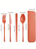 Axyaa Plastic Tableware Set for Picnics, Camping, Student Supplies