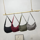 Axyaa Canvas Dumpling Bag: Trendy Single Shoulder & Versatile, for Women's Daily Casual Style