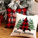 Axyaa Christmas Home Decor Set - 4 Festive Pillow Covers 45x45cm