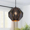 Axyaa Vintage Diamond Shade Pendant Lamp Chandelier Light Fixture for Kitchen Bedroom
