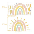 Axyaa Boho Sun Nursery Wallpaper Stickers Rainbow Kids Bedroom Decor
