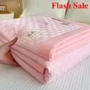 Axyaa Solid Color Summer Cool Quilt | Double Upgrade Soybean Single Double Thin Quilt