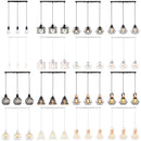 Axyaa Industrial Pendant Lights Wood Hanging Lamp Chandelier for Living Room Kitchen