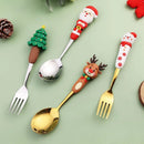 Axyaa Christmas Santa Cutlery Set - Festive Home Decor Gift