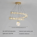 Axyaa Flower Pattern Crystal Chandelier for Dining Table and Bedroom