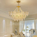 Axyaa French Cream Wind Crystal Chandelier: Vintage Elegance for Your Home