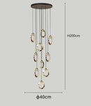 Axyaa Dining Room Chandelier Pendant Light Fixture Ceiling Lamp Elegant Indoor Lighting