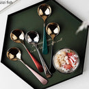 Axyaa Stainless Steel Dessert Soup Spoon Set - Restaurant Quality Kitchen Tools