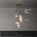 Axyaa Gold Pendant Lights - Glass Art Collection with Dimmable LED