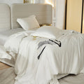 Axyaa Soft Lyocell Bedding Set with Duvet Cover, Sheet & Pillowcases
