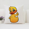 Axyaa Cute Duck Pillowcase 45x45 for Living Room & Bed Pillows