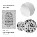 Axyaa Allahu Akbar Gray Mosque Canvas Wall Art Painting for Living Room