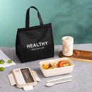 Axyaa Insulated Bento Lunch Box & Tableware Set: Microwavable, Leakproof for Adults & Kids